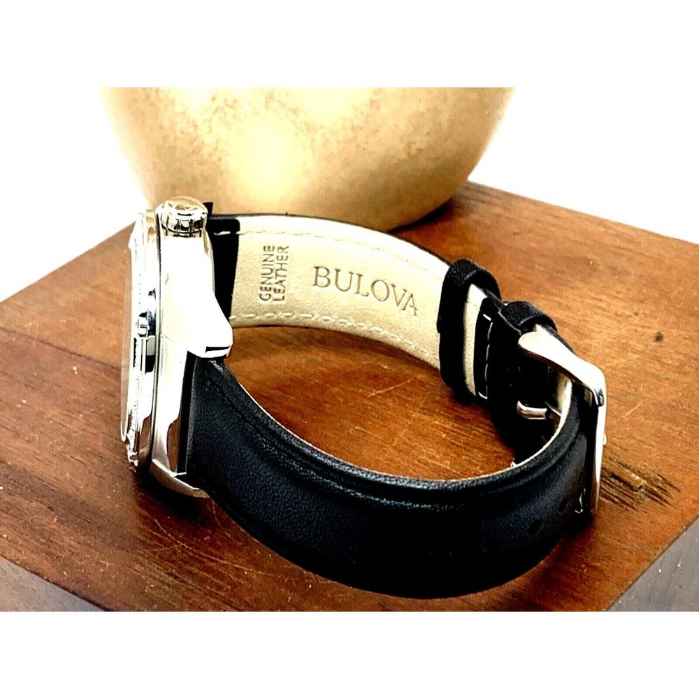 Bulova Silver and Black Women's Watch - Picture 9 of 14